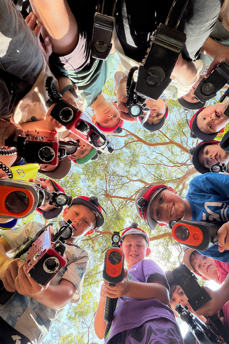 Kids in action at the Battlezone arena, Salt Ash NSW
