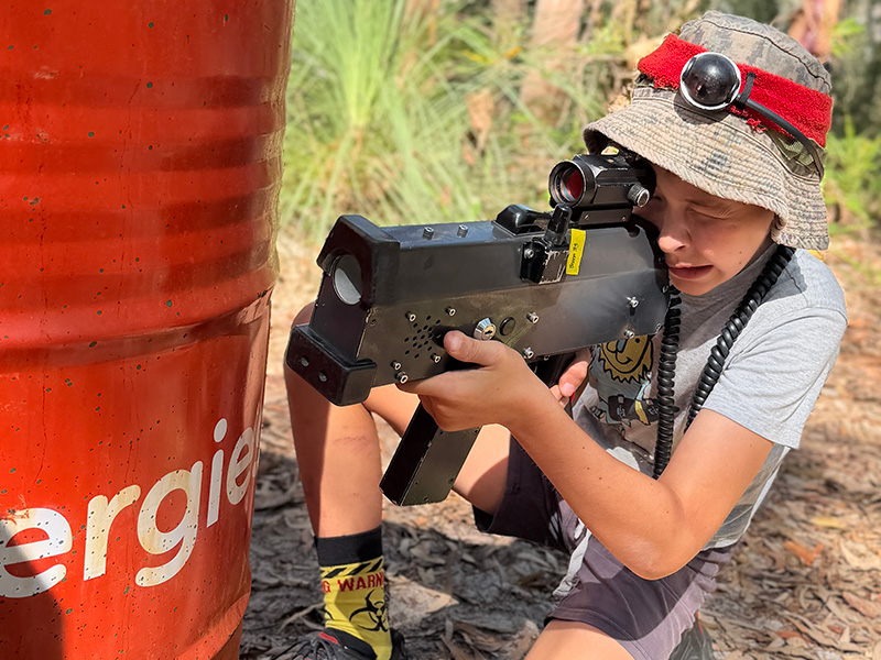 Birthday celebration zone after the games